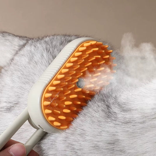 Cat Steam Brush Dog Steamy Hair Comb 3 in 1 Electric Spray Brush for Massage Pet Grooming Hair Removal Comb anti Flying Brushs